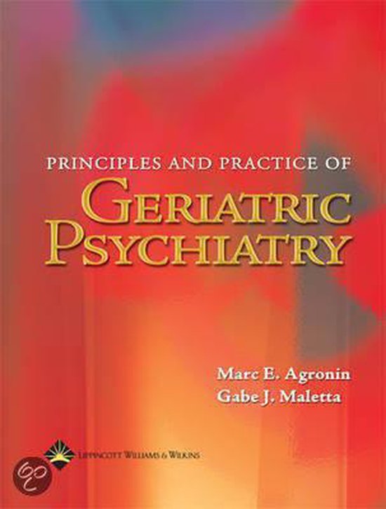 9780781748100 Principles and Practice of Geriatric Psychiatry