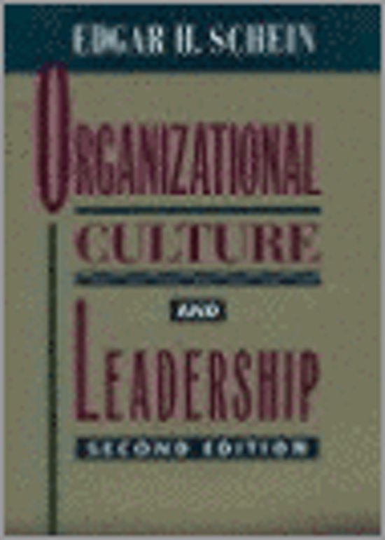 9780787903626 Organizational Culture and Leadership