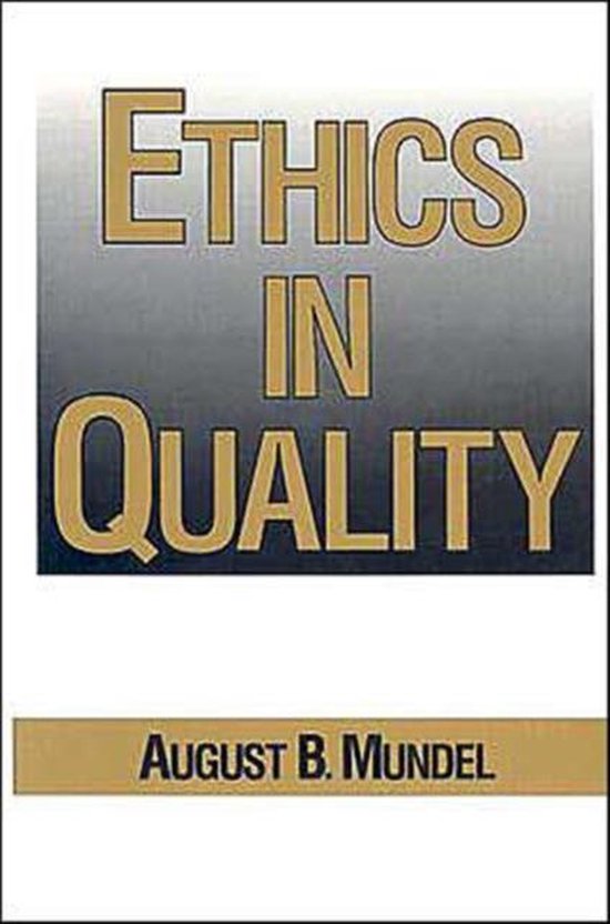 9780824785130 Ethics In Quality