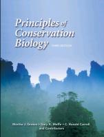 9780878935970 Principles of Conservation Biology