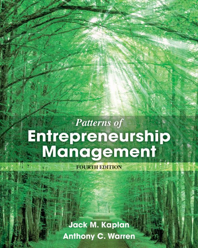 9781118358535 Patterns of Entrepreneurship Management