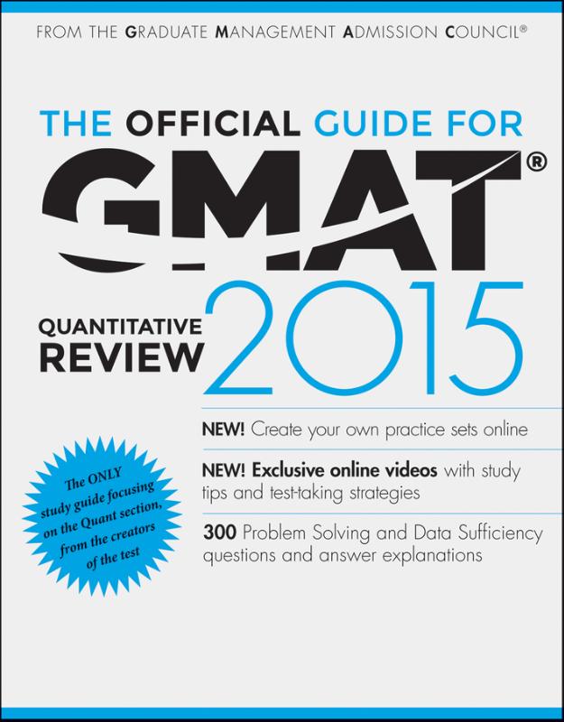 9781118914144 The Official Guide for GMAT Quantitative Review 2015 With Online Question Bank and Exclusive Video