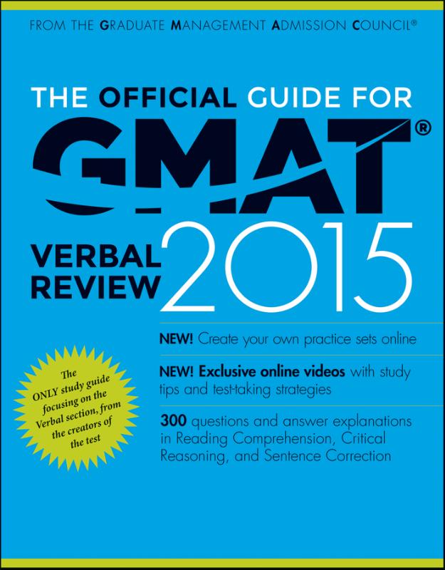 9781118914182 The Official Guide for GMAT Verbal Review