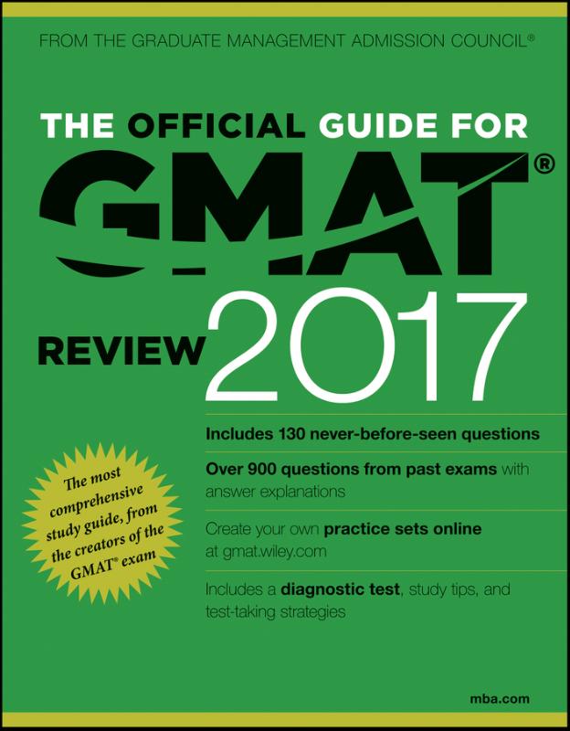 9781119347620 The Official Guide for GMAT Review 2017 with Online Question Bank and Exclusive Video