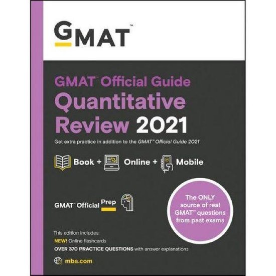 9781119687849 GMAT Official Guide Quantitative Review 2021