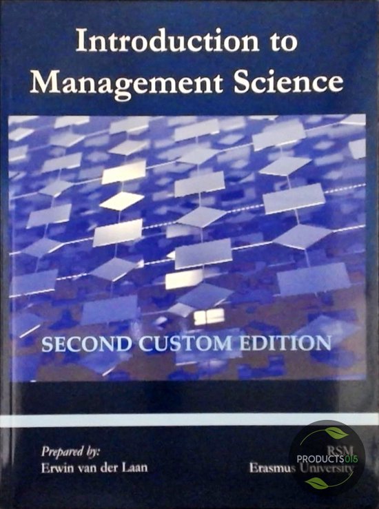 9781121217393 Introduction to management science