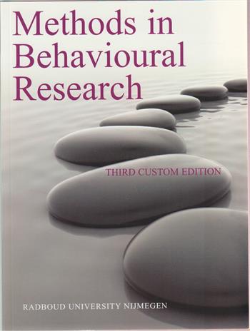 9781121546448 Methods in behavioural research custom edition nijmegen