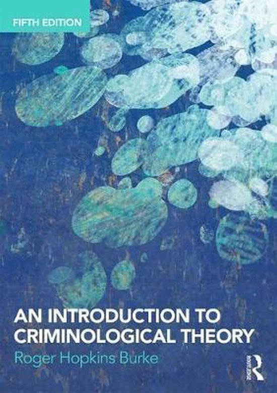 9781138700215 Introduction to Criminological Theory