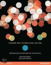 9781292039183 Mathematical Methods for Economics Pearson International Edition