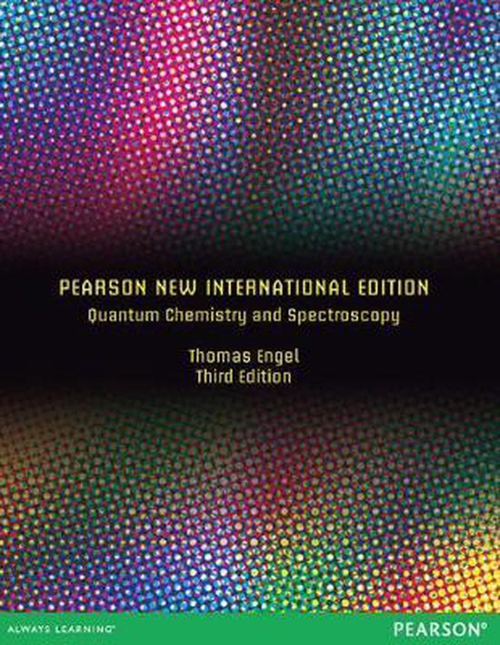 9781292039510 Quantum Chemistry and Spectroscopy Pearson  International Edition