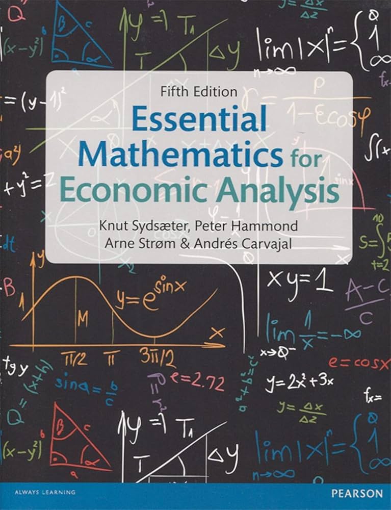 9781292074610 Essential Mathematics for Economic Analysis
