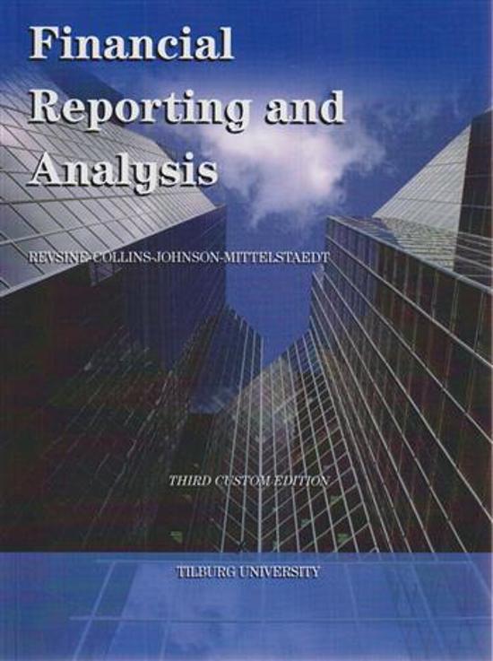 9781308252568 Financial Reporting And Analysis Custom Reader For Tilburg