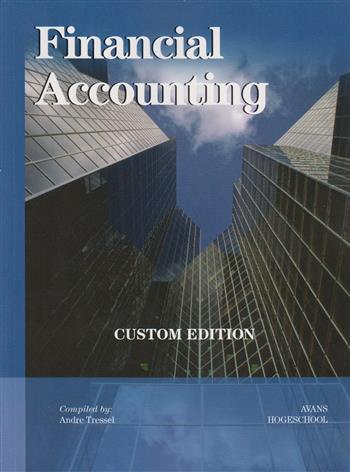 9781308572185 Financial Accounting Custom Reader Avans