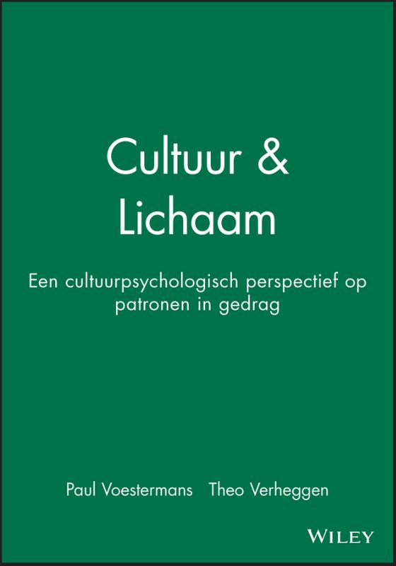 9781405176026 Cultuur and Lichaam Een Cultuurpsychologisch Perspectief Op Patronen in Gedrag