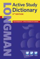 9781408232361 Longman Active Study Dictionary 5th Edition paper and CD Rom