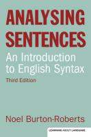 9781408233740 Analysing Sentences