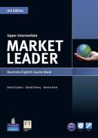 9781408237090 Market Leader Upper Intermediate Coursebook  DvdRom Pack