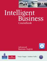 9781408255971 Intelligent Business Advanced CoursebookCd Pack