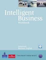 9781408267974 Intelligent Business Advanced WorkbookAudio Cd Pack
