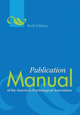 9781433805615 Publication Manual of the American Psychological Association