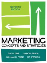 9781473725126 Marketing Concepts  Strategies 7e