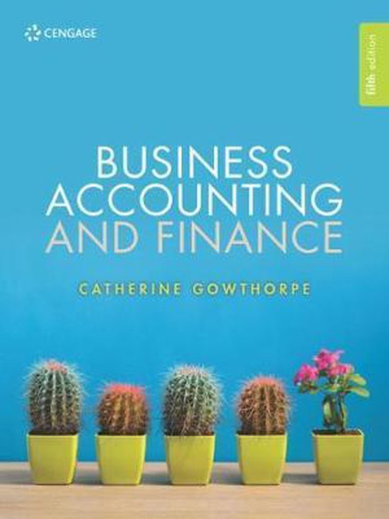 9781473773738 BUSINESS ACCOUNTING  FINANCE 5E