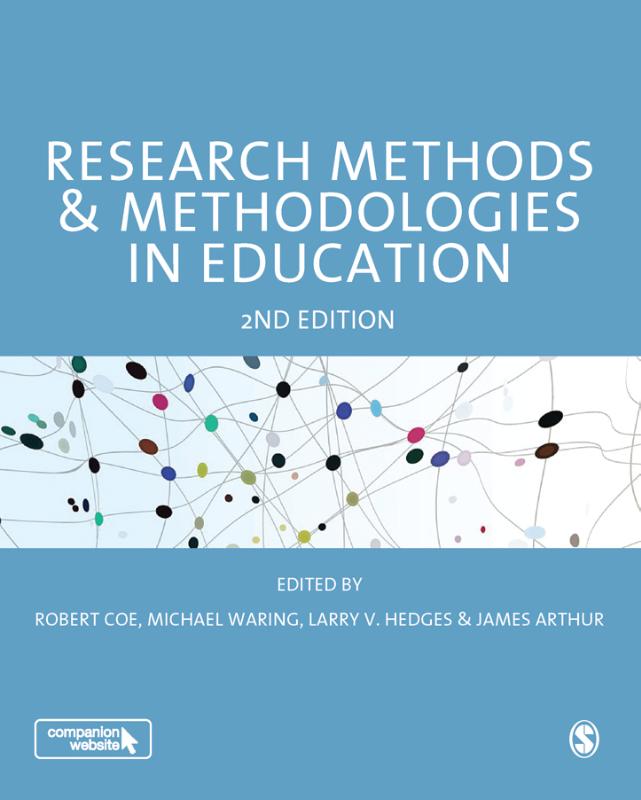 9781473969803 Research Methods and Methodologies in Education