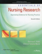 9781609130046 Essentials Of Nursing Research