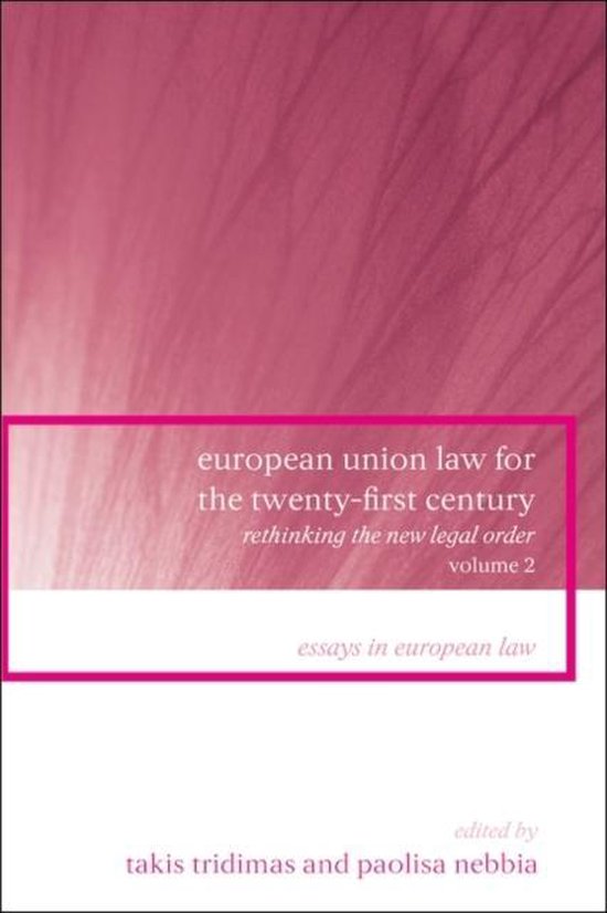 9781841134604 European Union Law for the TwentyFirst Century