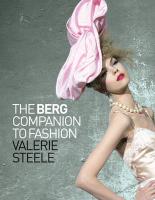 9781847885630 The Berg Companion To Fashion