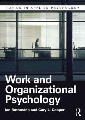 9781848722200 Work and Organizational Psychology