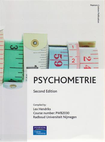 9781849598620 Psychometrie