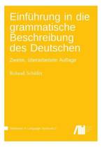 9783946234968 Einfuhrung in die grammatische Beschreibung des Deutschen