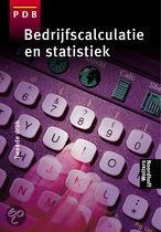 9789001090883 Bedrijfscalculatie  statistiek  druk 1