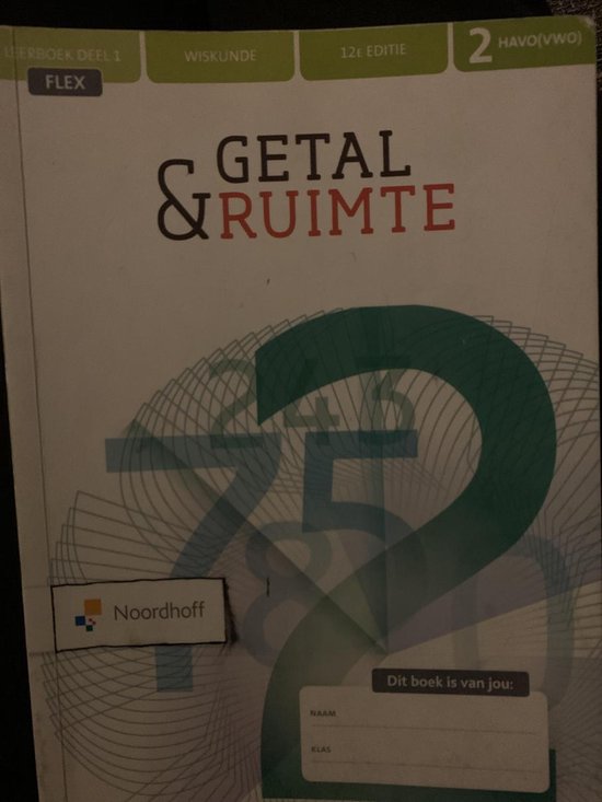 9789001748814-Getal--Ruimte-12e-ed-havovwo-2-FLEX-leerboek-1