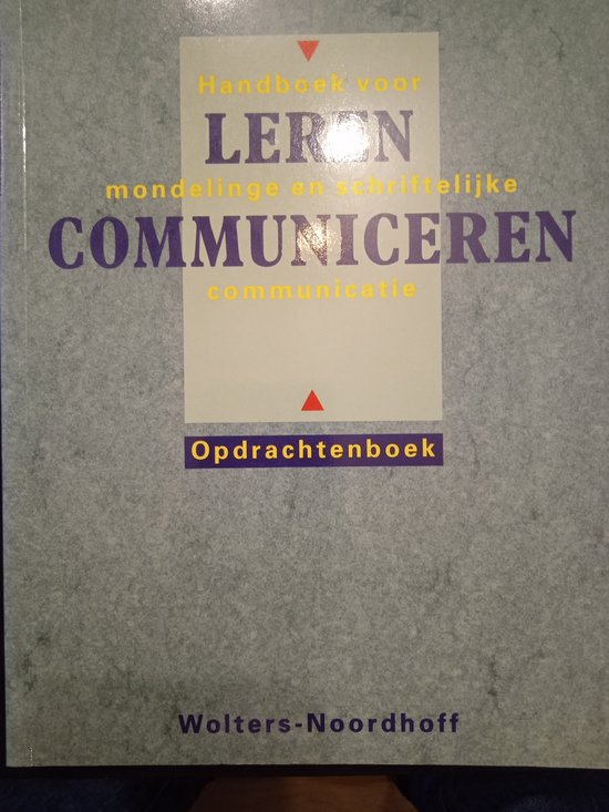 9789001808105 Leren communiceren  deel Opdrachtenboek  druk 3