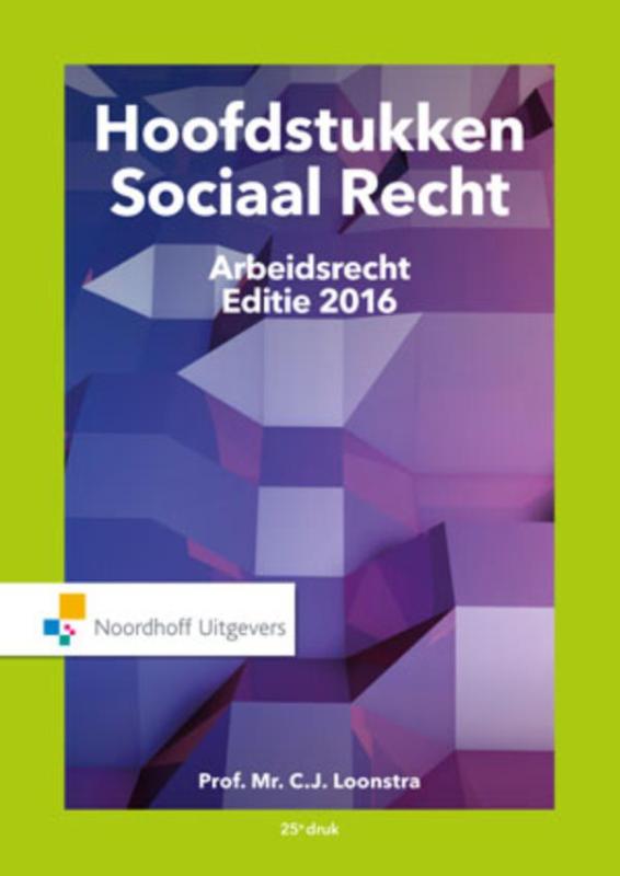 9789001862794 Hoofdstukken Sociaal Recht 2016