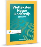 9789001886226 Wetteksten Hoger Onderwijs 20182019