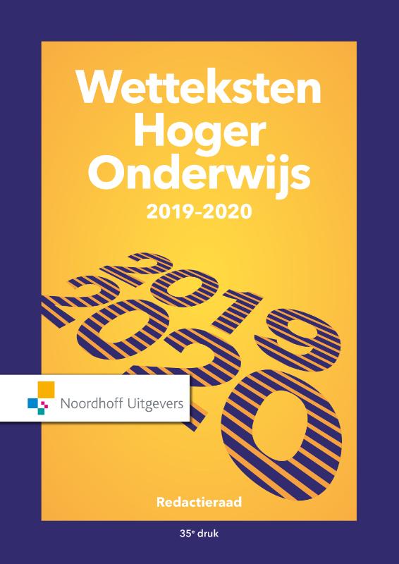 9789001899820 Wetteksten Hoger Onderwijs 20192020