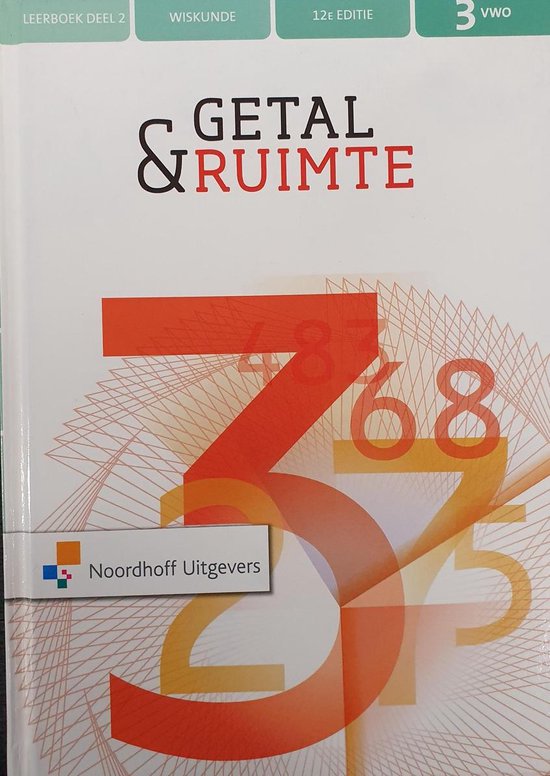 9789001900915 Getal  Ruimte 12e ed vwo 3 leerboek deel 2