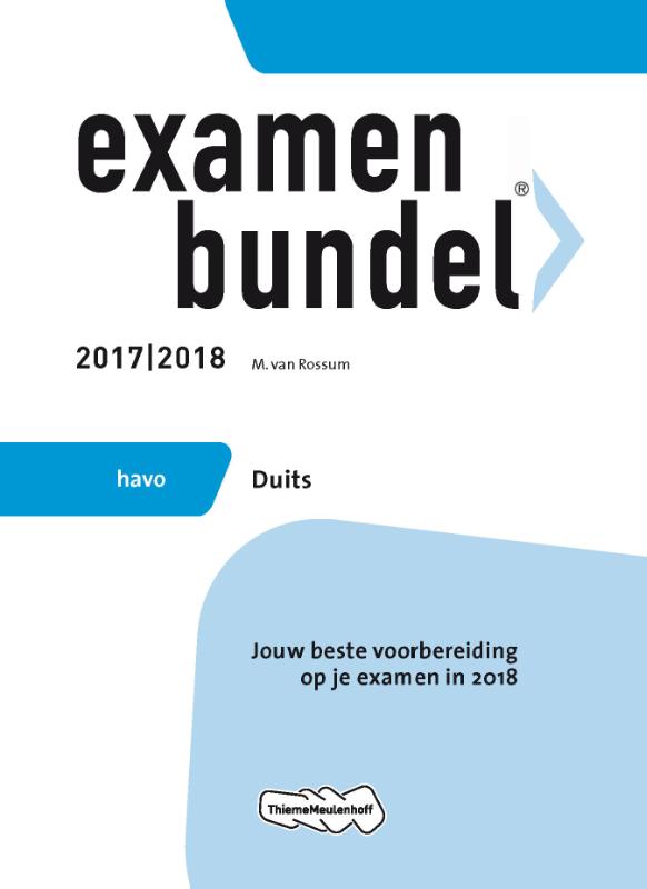 9789006391633 Examenbundel havo Duits 20172018