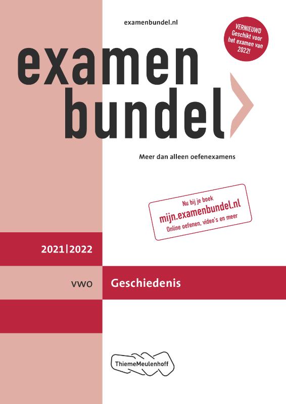 9789006491487 Examenbundel vwo Geschiedenis 20212022