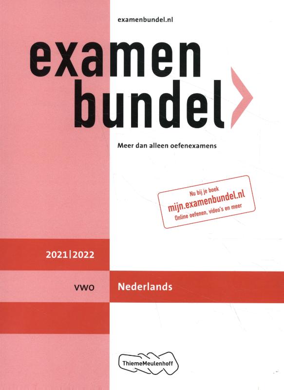 9789006491524 Examenbundel vwo Nederlands 20212022