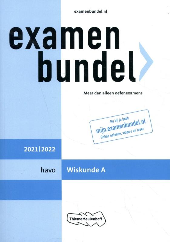 9789006491678 Examenbundel havo Wiskunde A 20212022