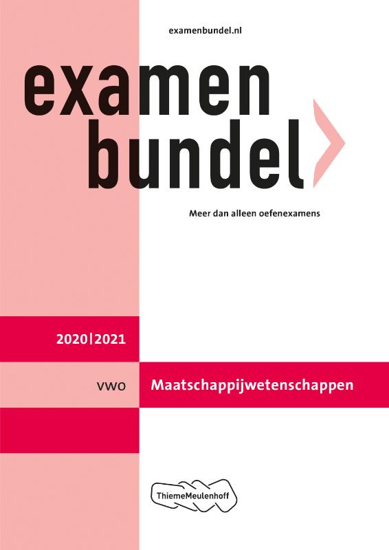 9789006781250 Examenbundel vwo Maatschappijwetenschappen 20202021