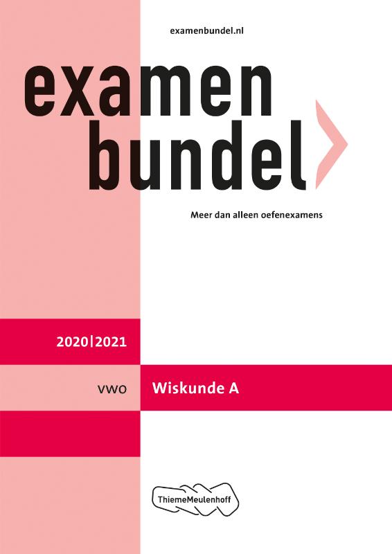 9789006781496 Examenbundel vwo Wiskunde A 20202021