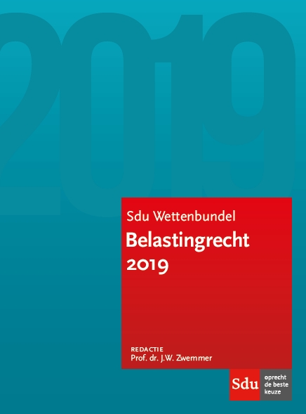 9789012403825 SDU Verzameling Belastingwetten 2019