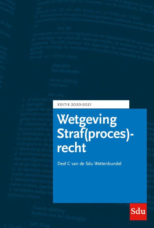 9789012406178 Sdu Wettenbundel Strafprocesrecht Editie 20202021