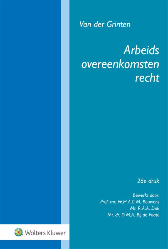 9789013142464 Arbeidsovereenkomstenrecht