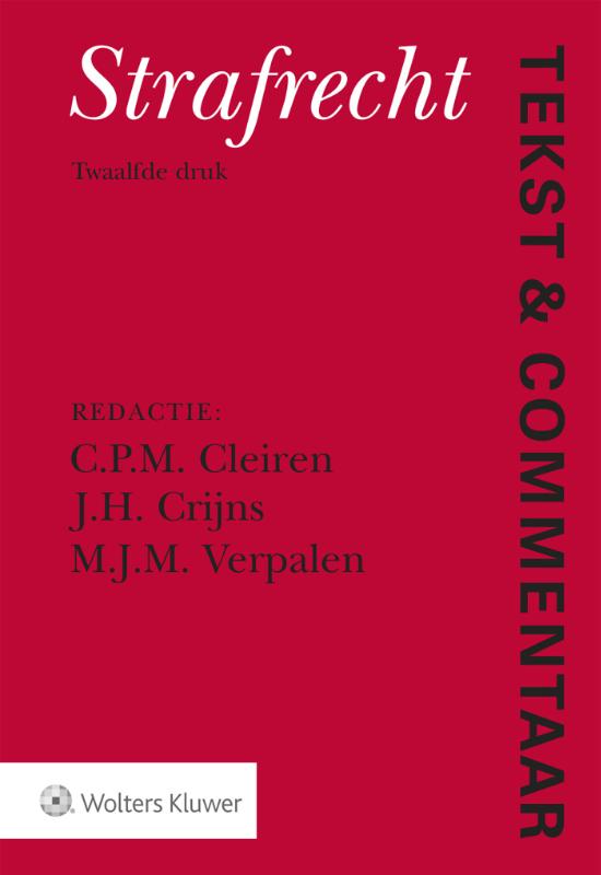 9789013147056 TekstCommentaar Strafrecht